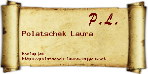 Polatschek Laura névjegykártya